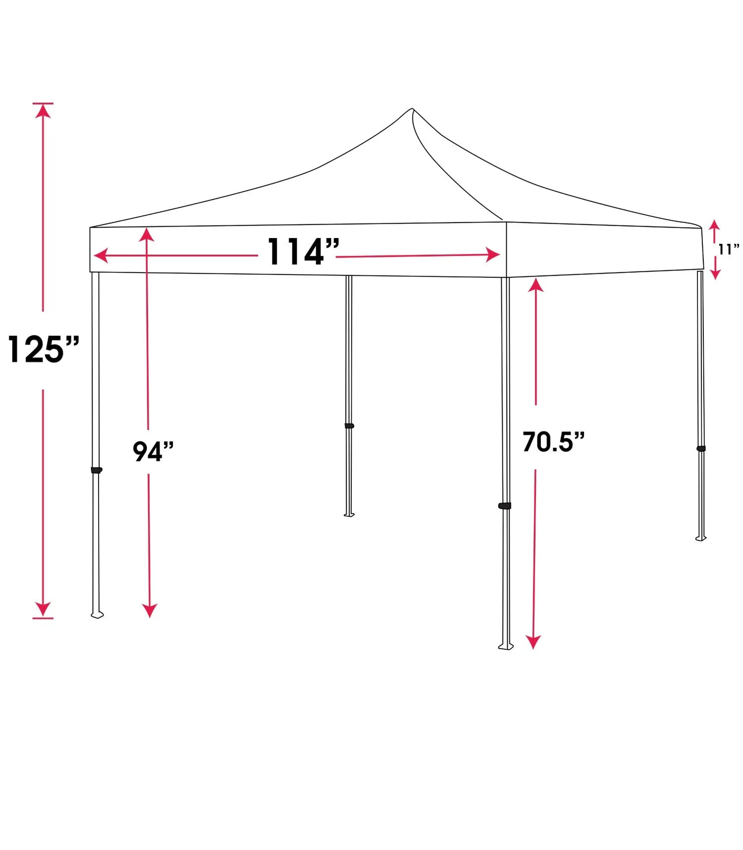 10′ Full Color Digital Pop Up Tent