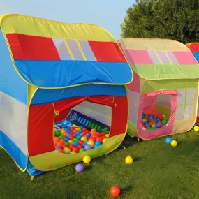 110*108*126cm Indoor Play Tent Hut Fun Large Play Tent Outdoor Pop Hut Pool Playhouse for Kids