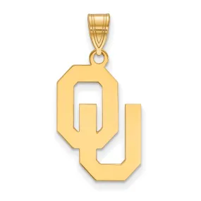 14k Yellow Gold U. of Oklahoma Large Pendant