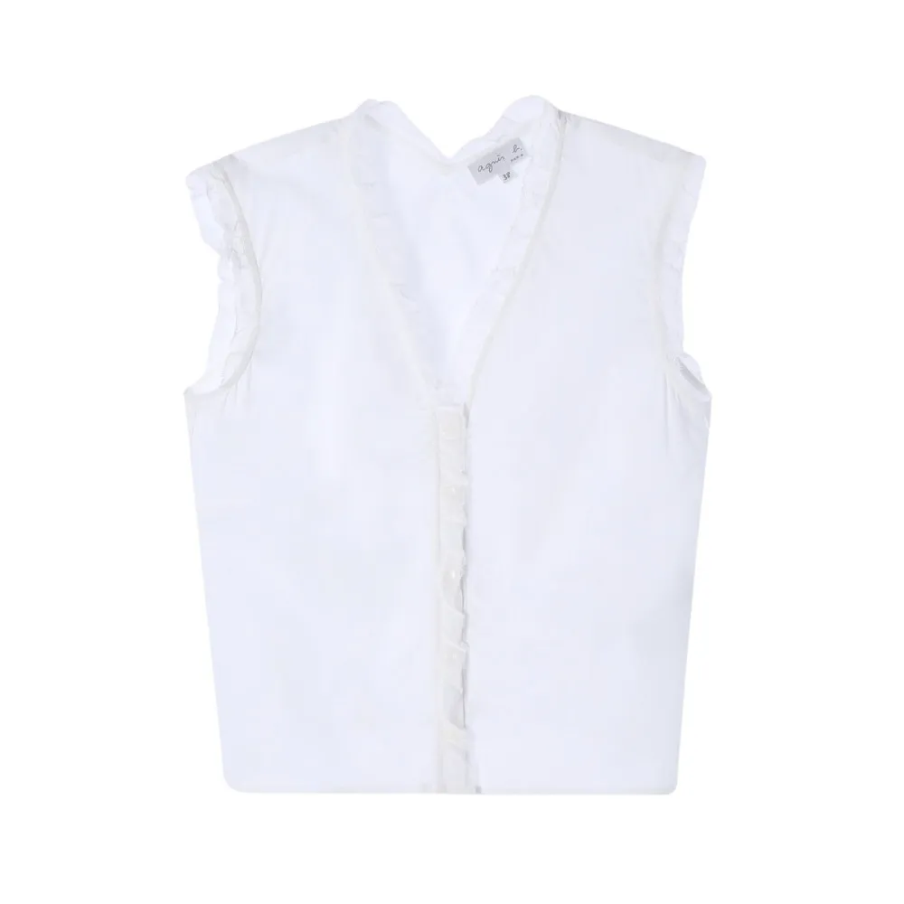 Agnes b  |Casual Style Nylon Sleeveless Plain Cotton Party Style Lace