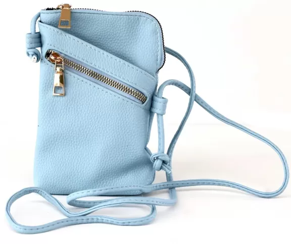 Archer House Long Cross Body Bag - Pale Blue