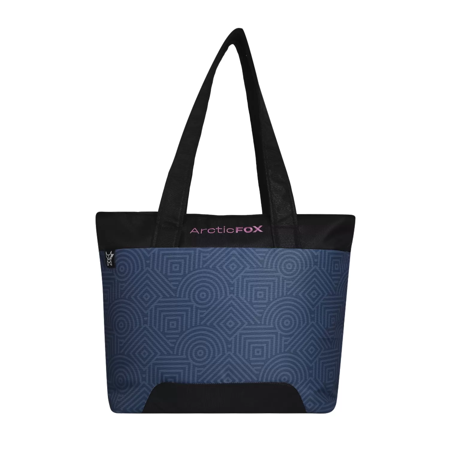 ARCTIC FOX LATTICE LAPTOP TOTE BAG FOR WOMEN (DARK DENI