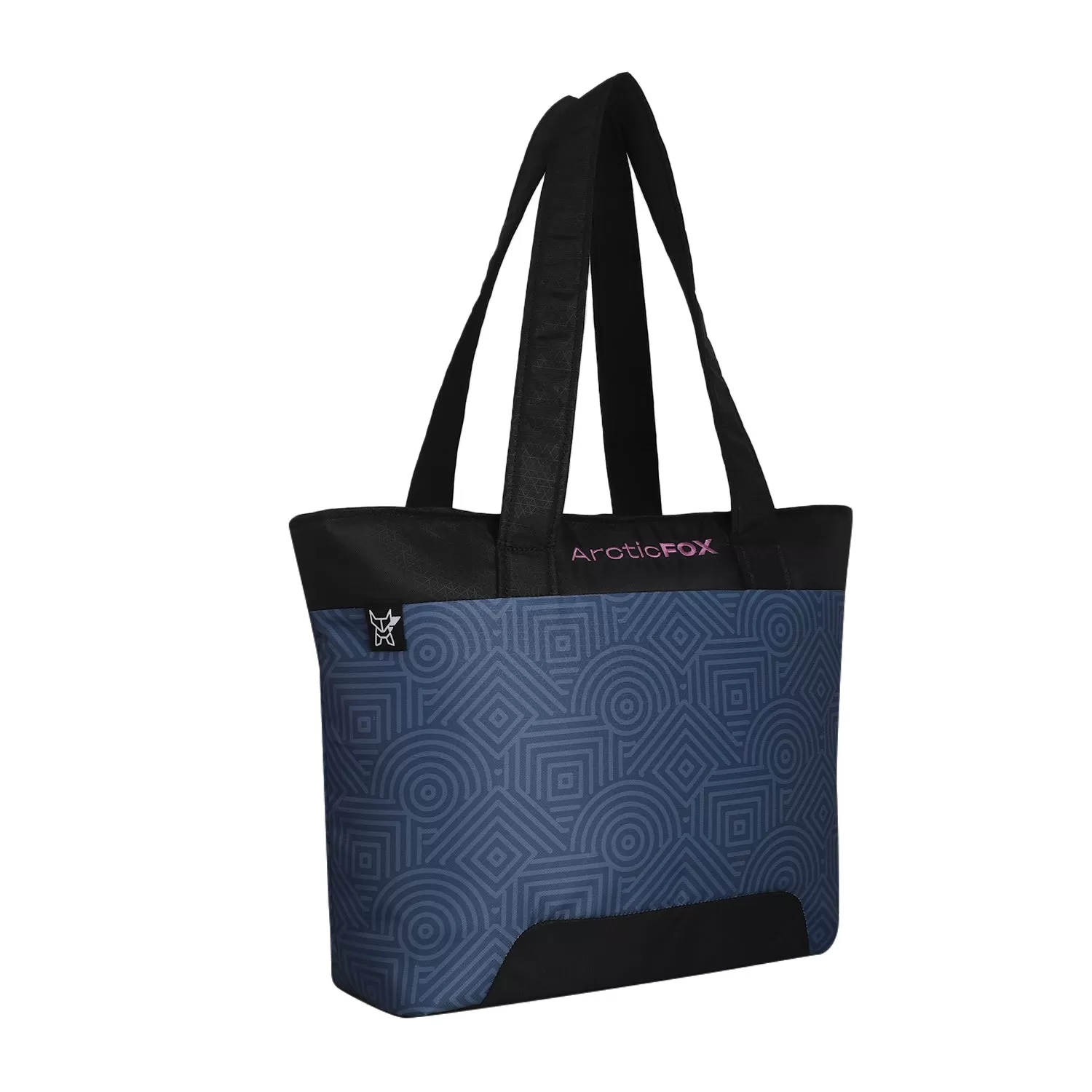 ARCTIC FOX LATTICE LAPTOP TOTE BAG FOR WOMEN (DARK DENI