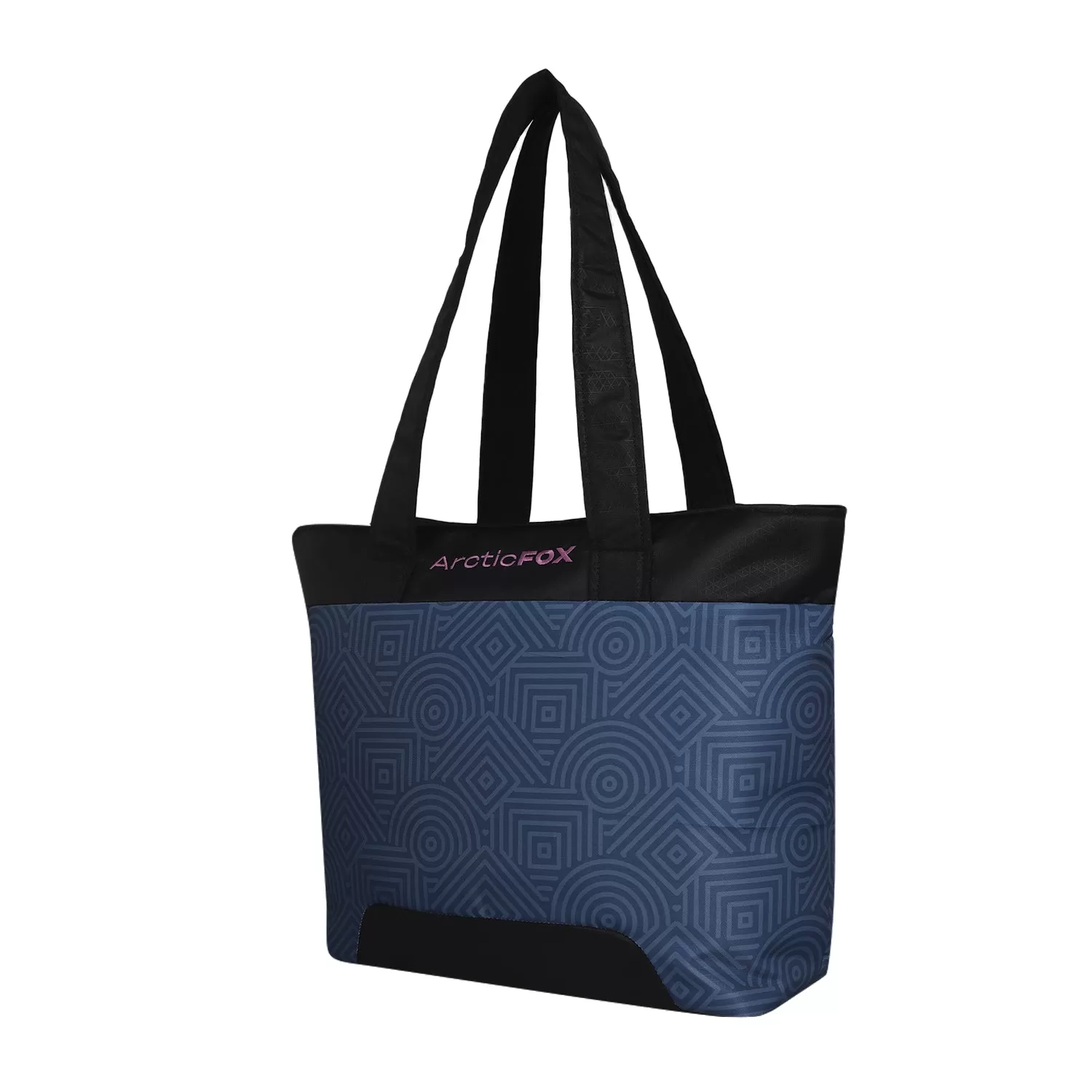 ARCTIC FOX LATTICE LAPTOP TOTE BAG FOR WOMEN (DARK DENI