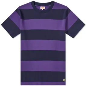 Armor-Lux 77344 Rugby Stripe TeeNavy & Violet