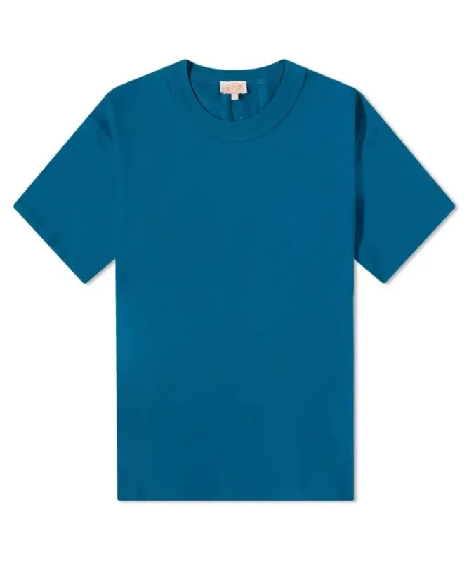 Armor Lux Plain Crew Neck T-Shirt | Blue / Purple-70990