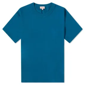 Armor Lux Plain Crew Neck T-Shirt | Blue / Purple-70990