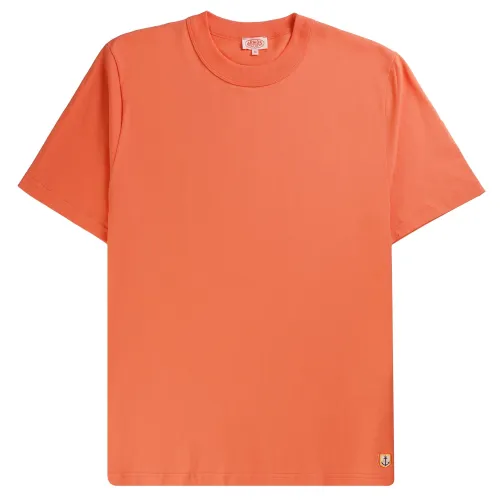 Armor Lux Plain Men's Crew T-Shirt | Teal/Coral -72000