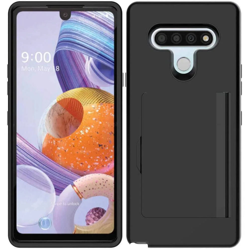 Armor Protective Card Holder Case for LG Stylo 6