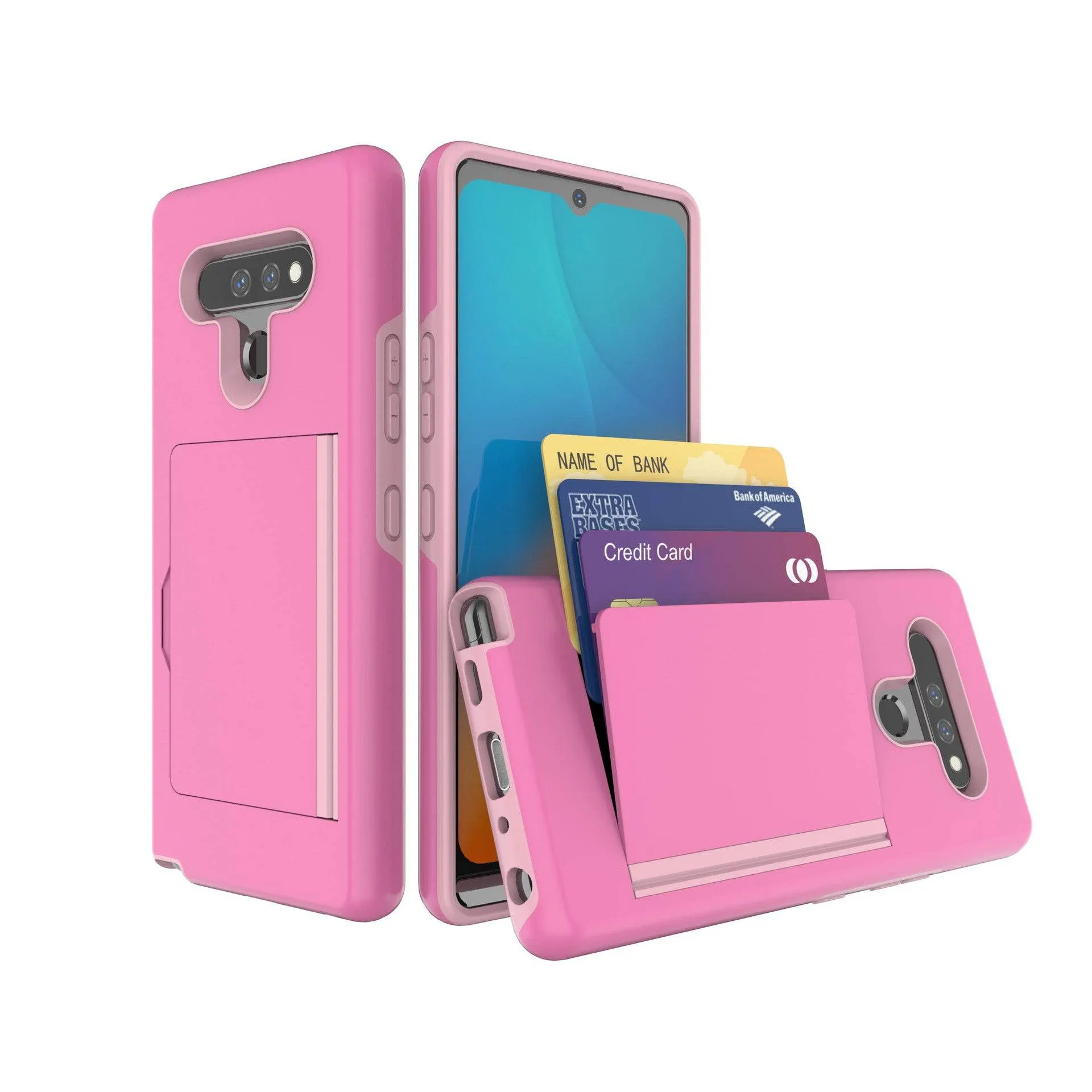 Armor Protective Card Holder Case for LG Stylo 6