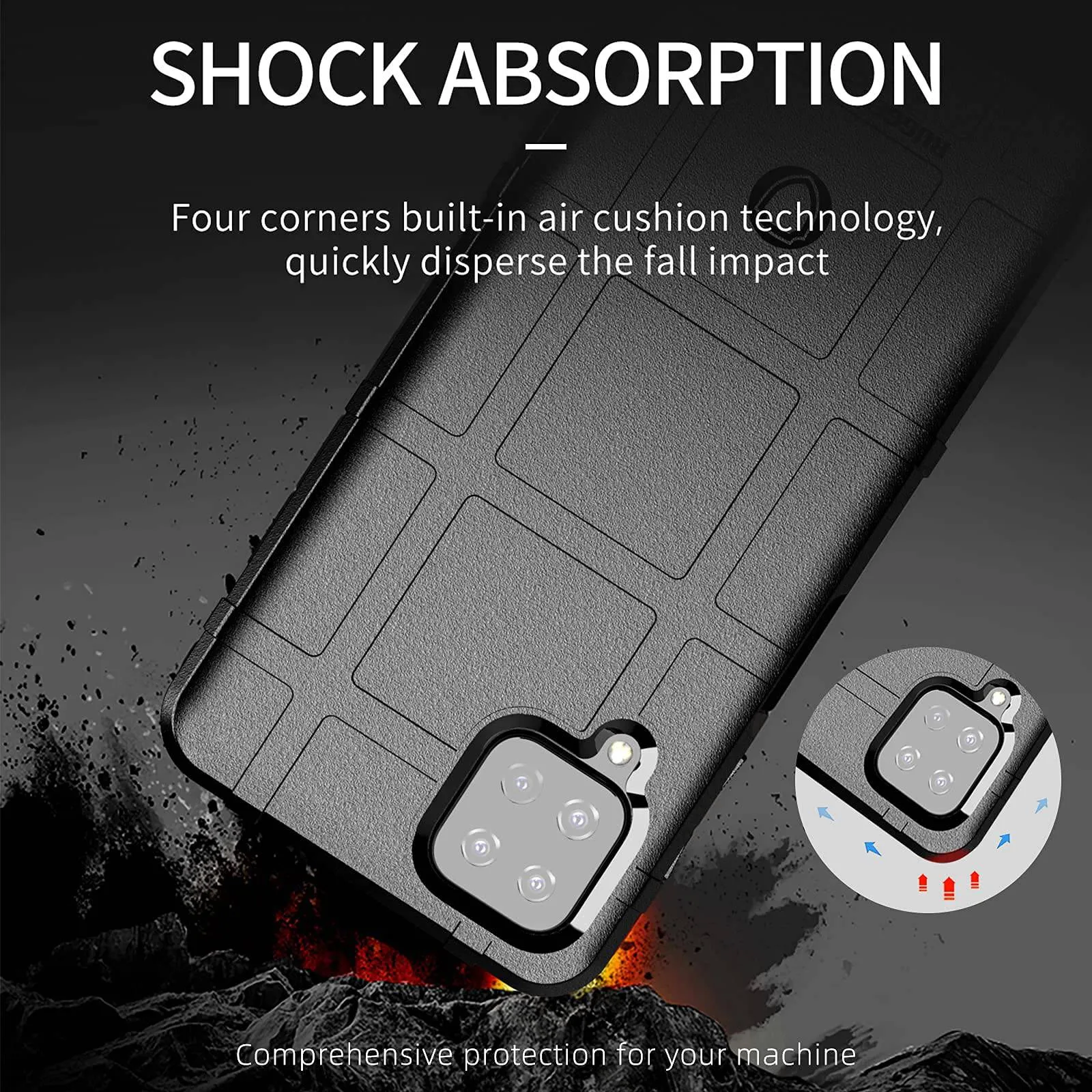 Armor Tactical Protective Case For Samsung A12