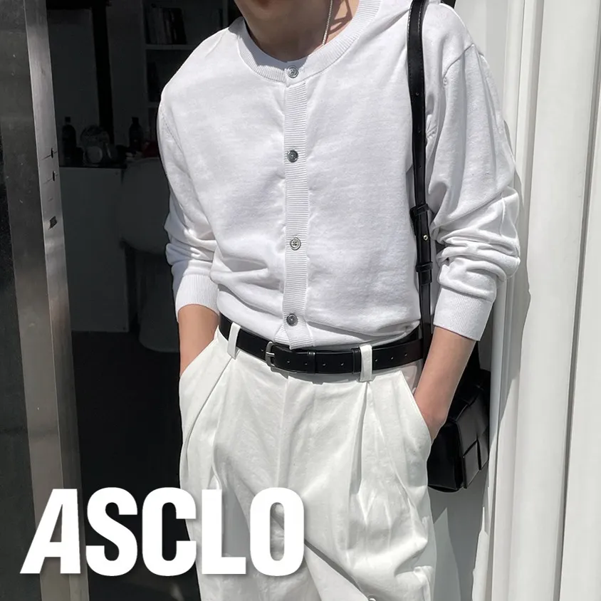 ASCLO  |Casual Style Unisex Street Style Long Sleeves Plain Cotton