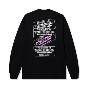 ASSC x Neighborhood Plaque LS Tee - Black