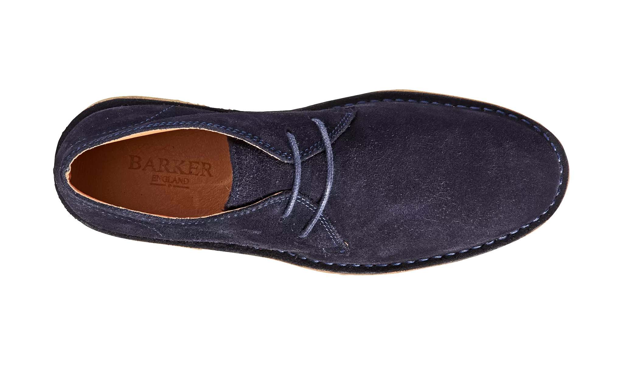 Barker Monty Desert Boot - Navy Suede