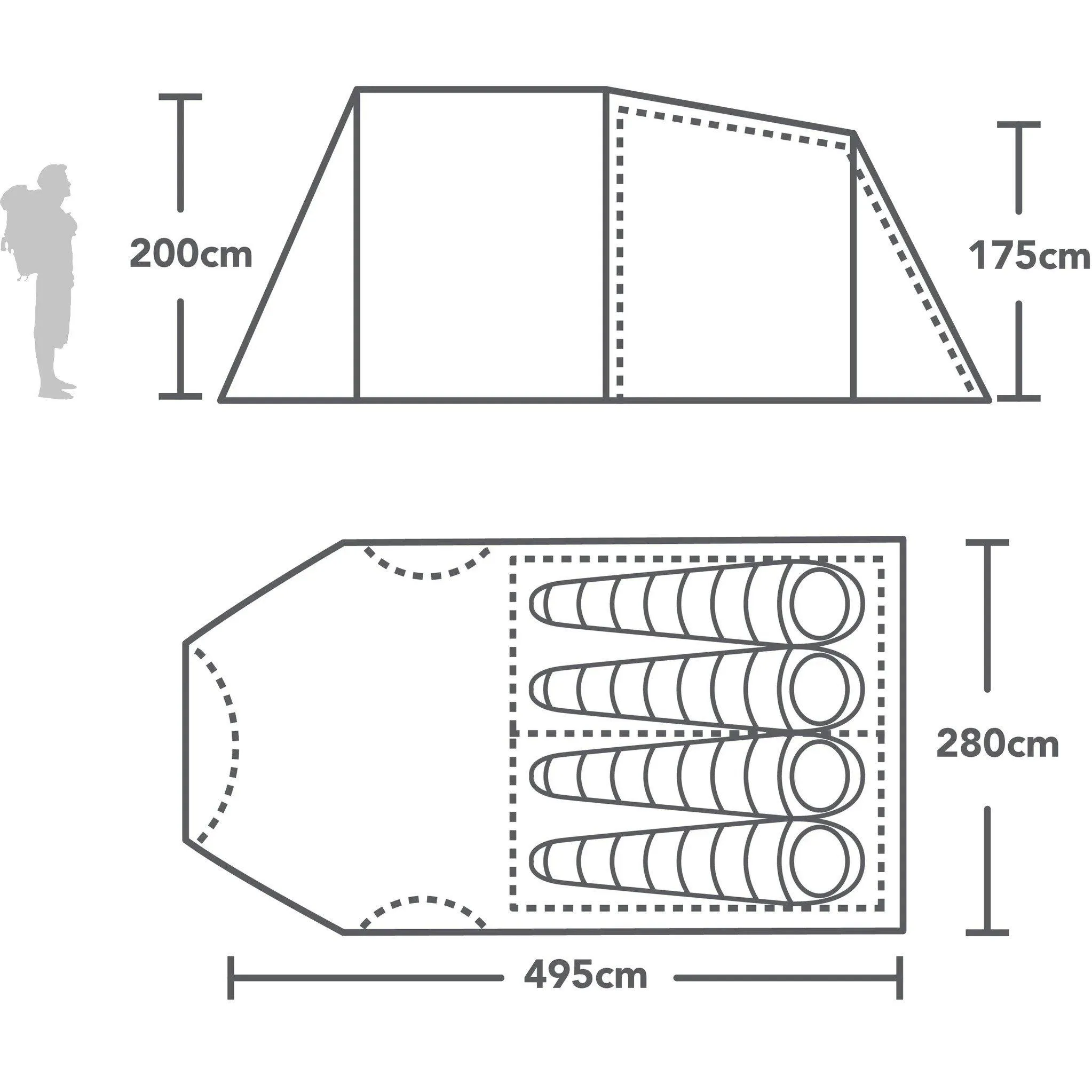 Berghaus Air 400 Nightfall 4-Person Tent Uk