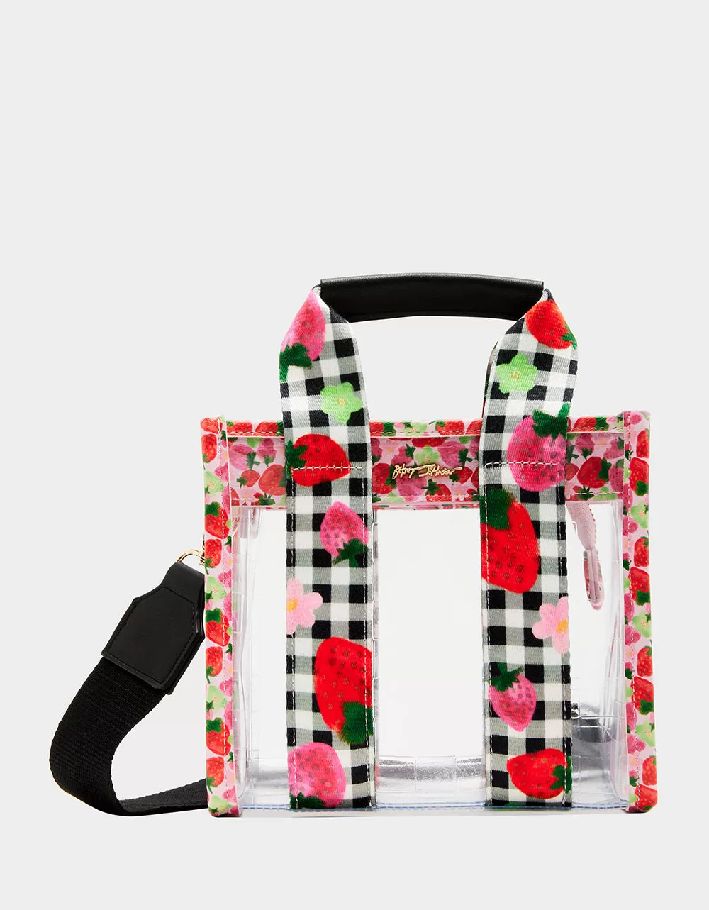 BERRY CLEAR MINI TOTE MULTI