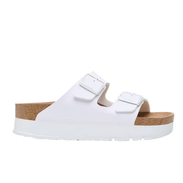 Birkenstock Women's Arizona Flex Platform White