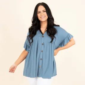 Bittersweet Beginnings Top, Blue