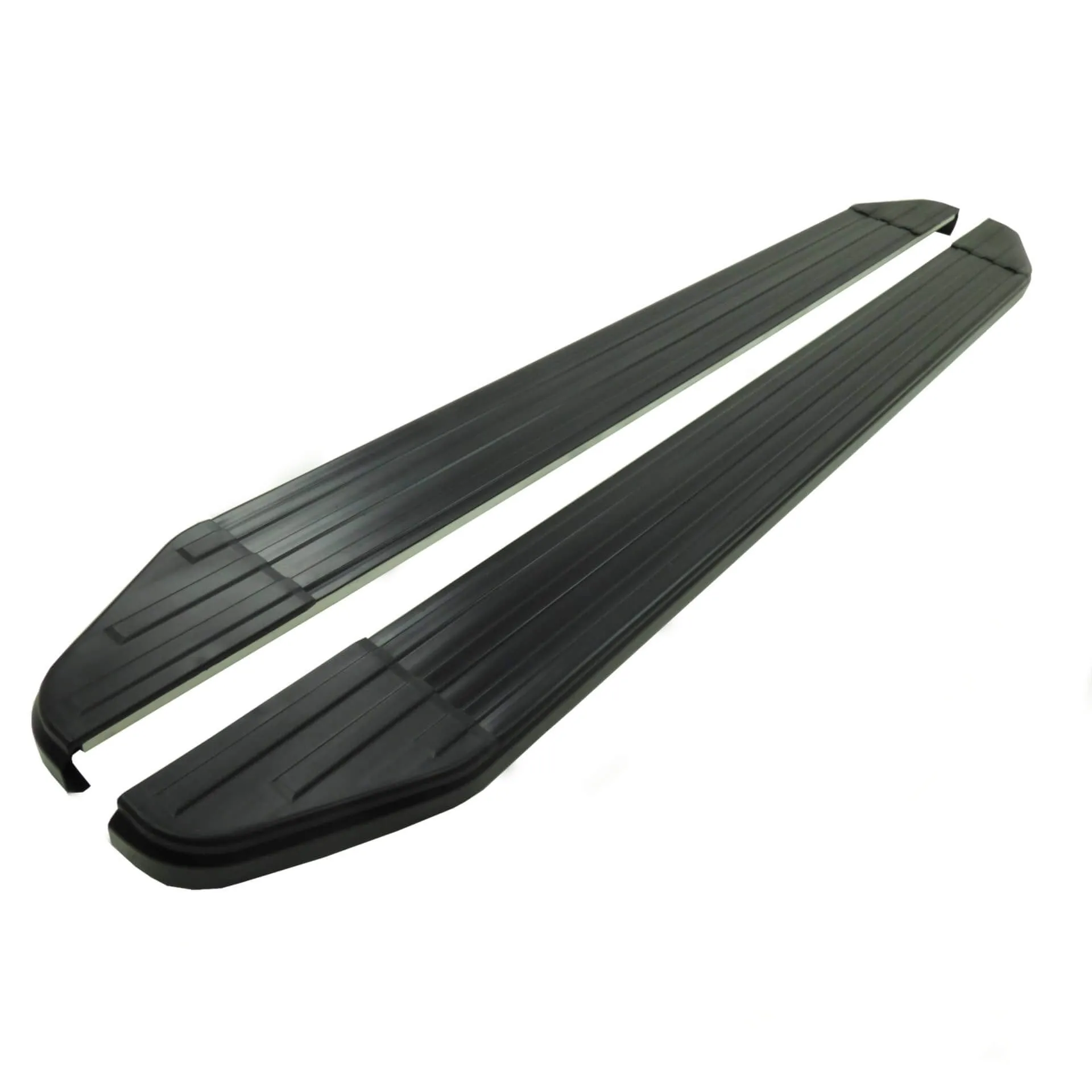 Black Raptor Side Steps Running Boards for Mitsubishi L200 Double Cab 2015+