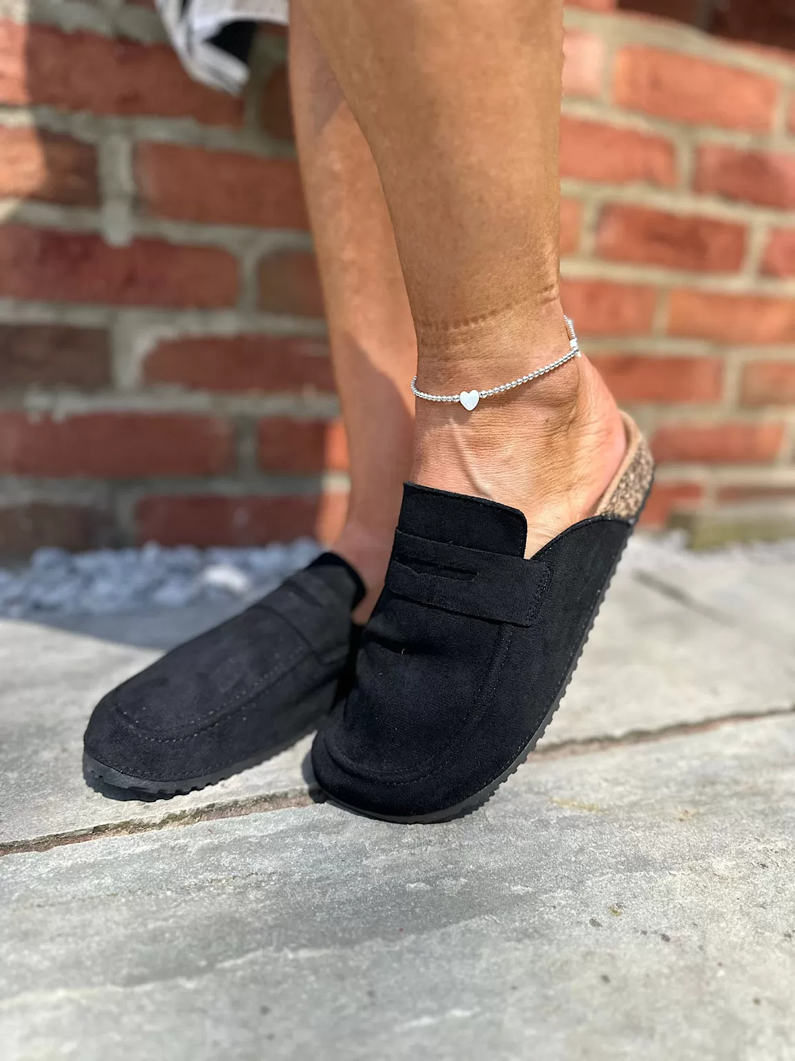 Black Soft Footbed Clogs