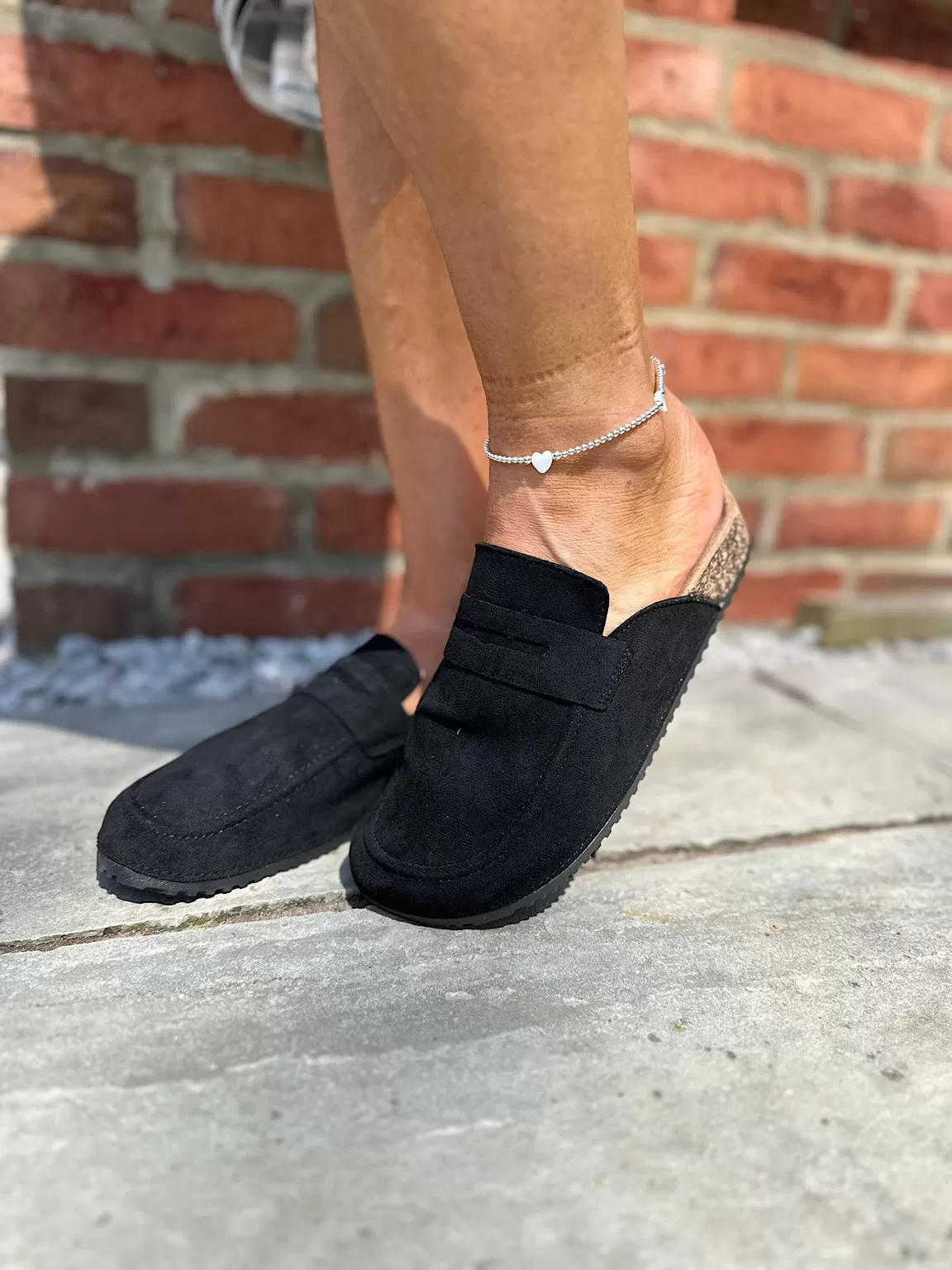 Black Soft Footbed Clogs