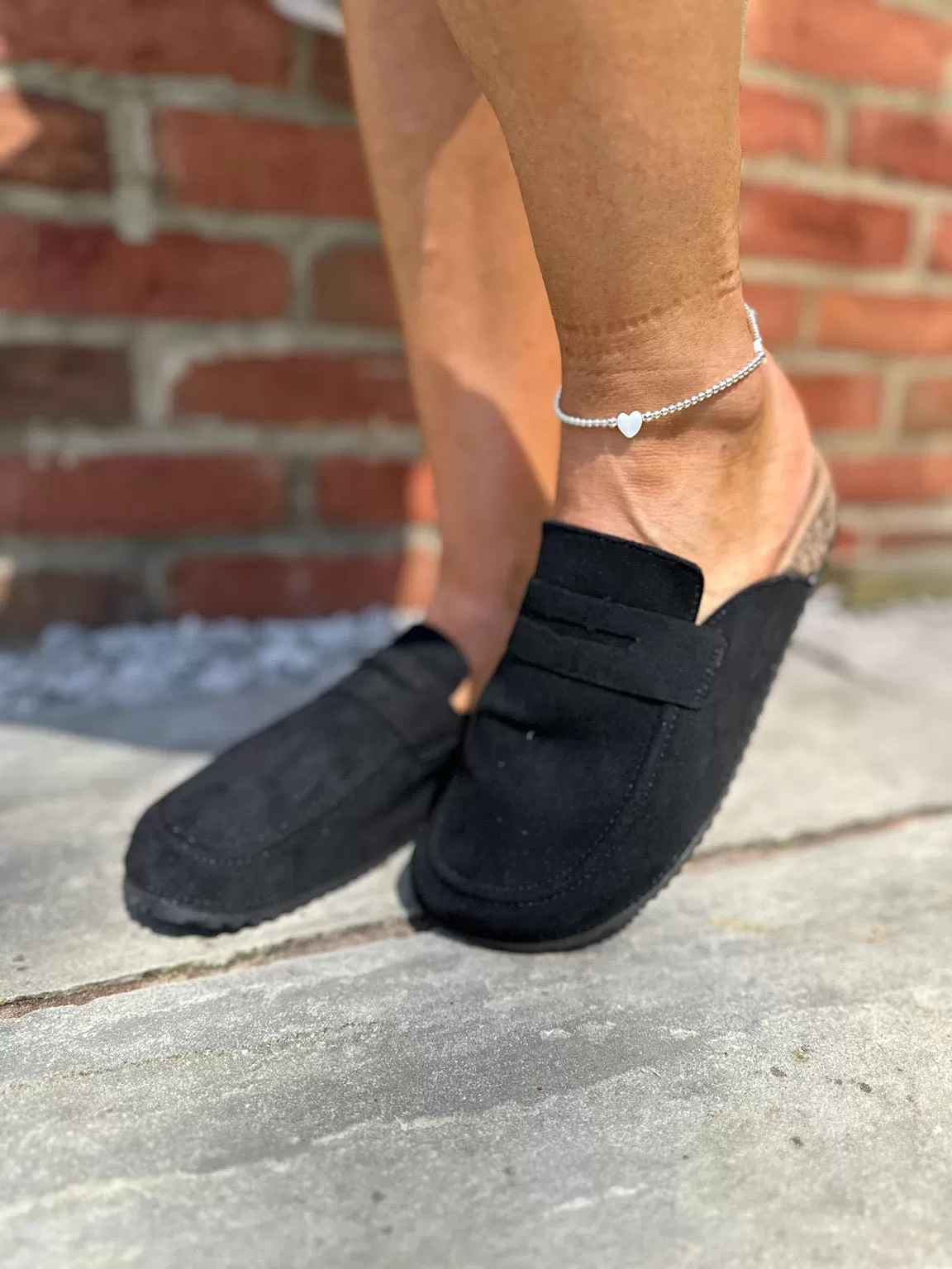 Black Soft Footbed Clogs