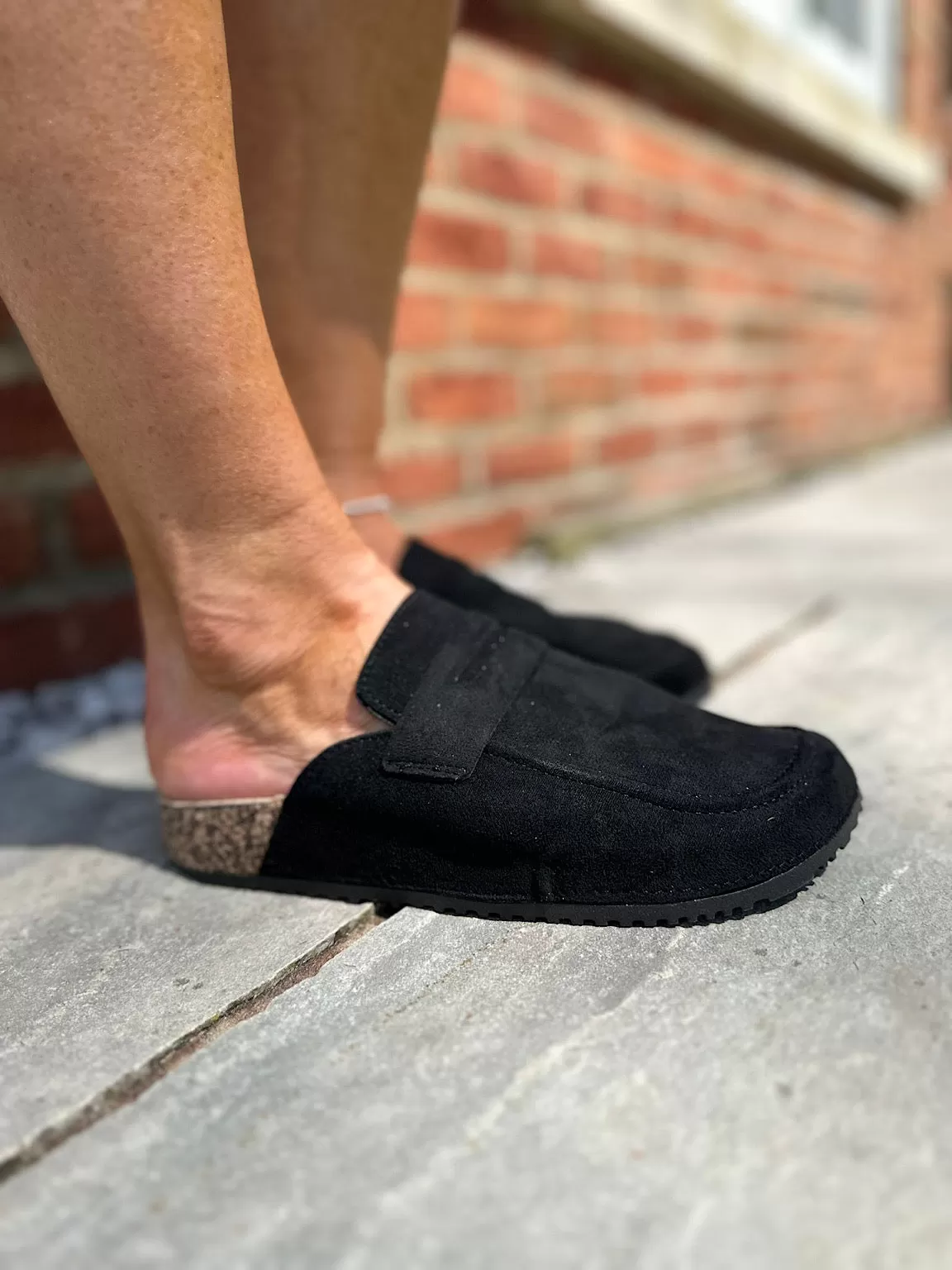 Black Soft Footbed Clogs