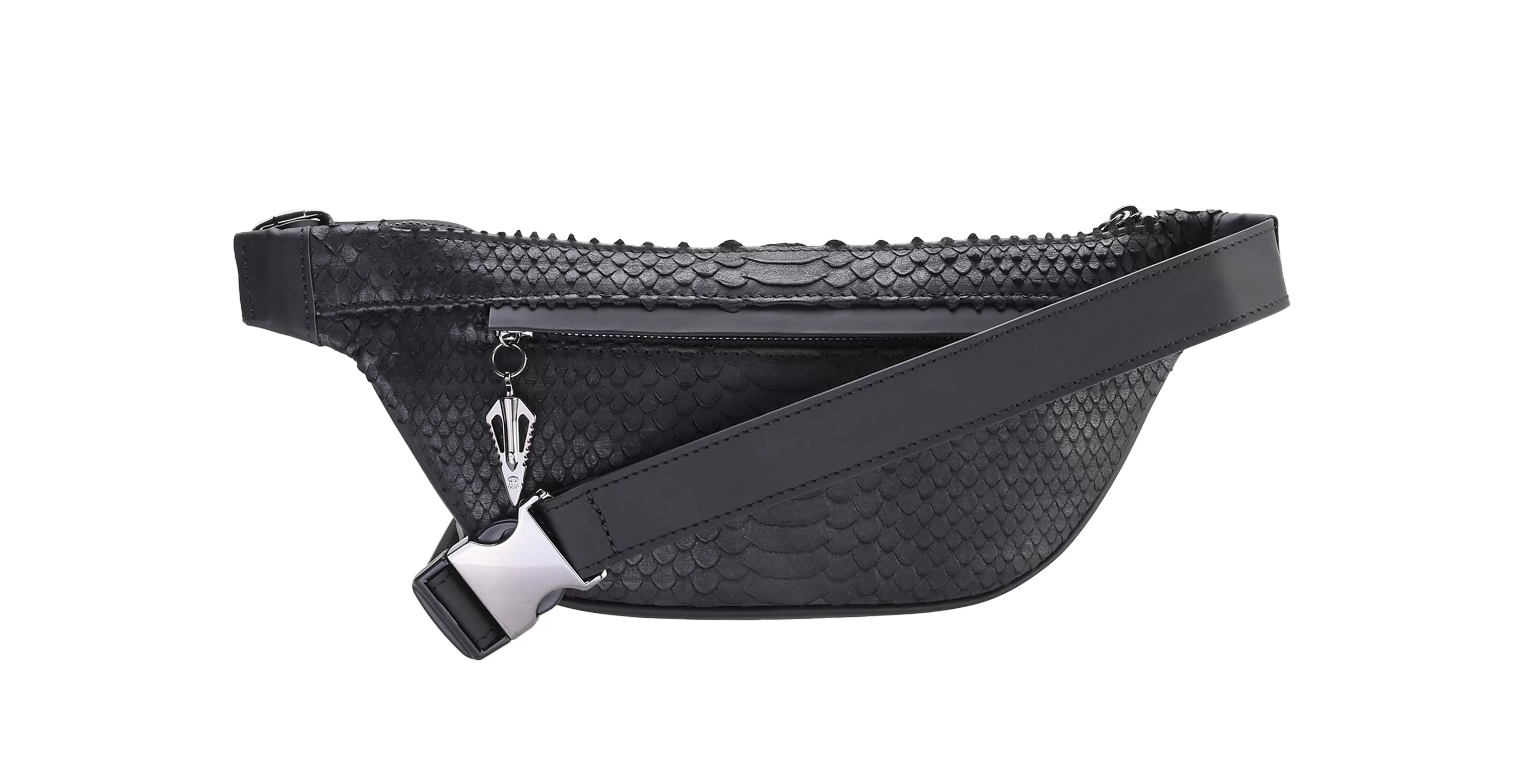 BNJ BUMBAG BLACK PYTHON CUT MATT NAPPA