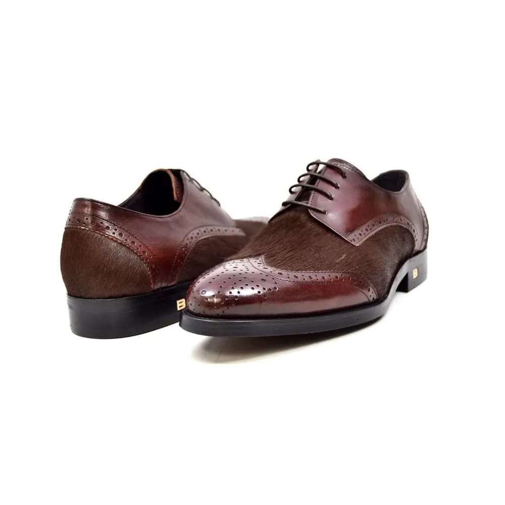 British Walkers President Men's Leather and Pony Skin Oxfords