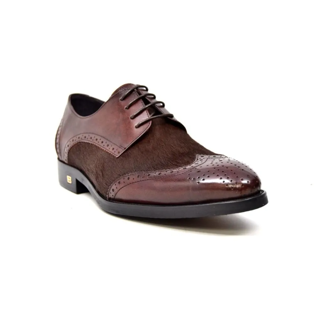 British Walkers President Men's Leather and Pony Skin Oxfords