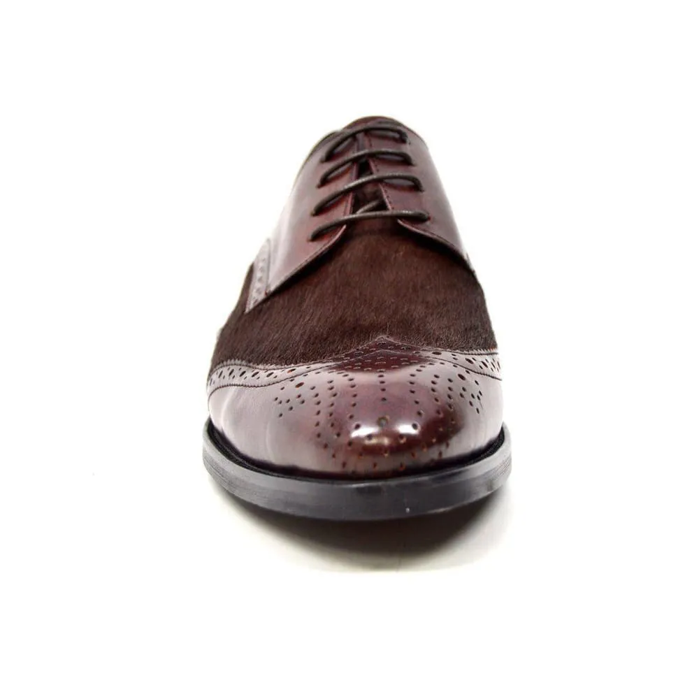 British Walkers President Men's Leather and Pony Skin Oxfords