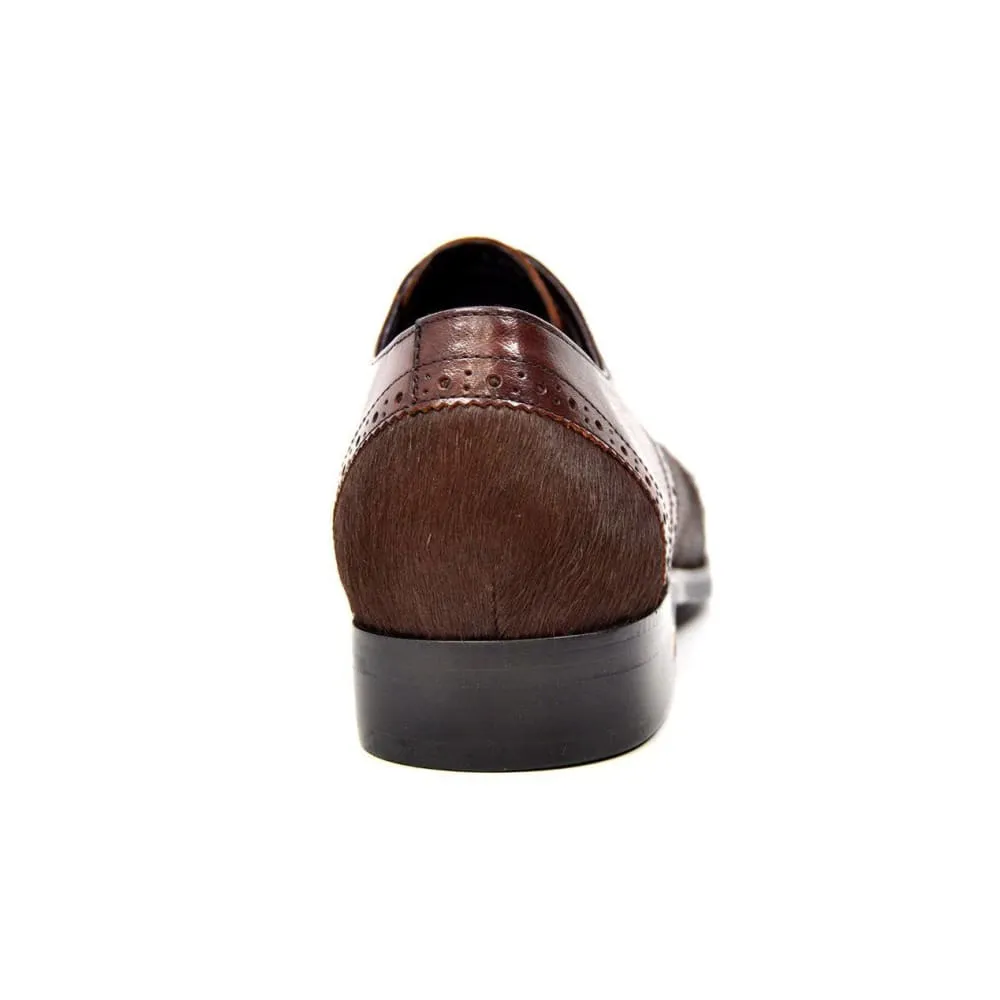 British Walkers President Men's Leather and Pony Skin Oxfords