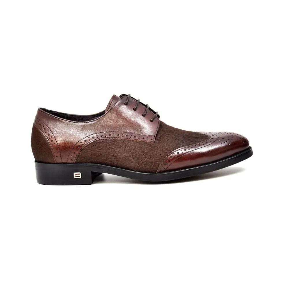 British Walkers President Men's Leather and Pony Skin Oxfords