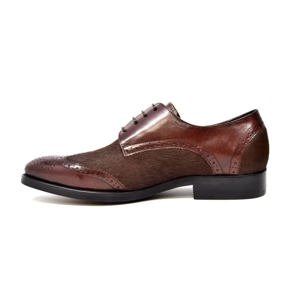 British Walkers President Men's Leather and Pony Skin Oxfords