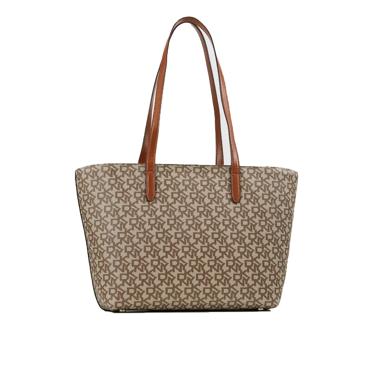 Bryant Large Logo Print Tote -Chino/Caramel