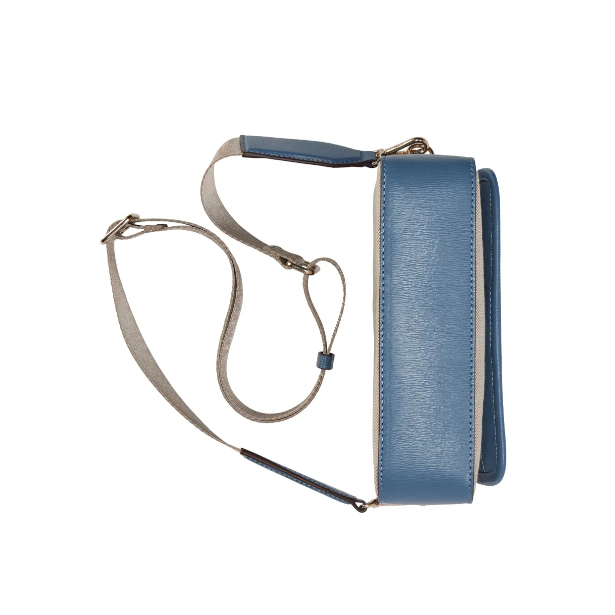 Bryant Park Flap Crossbody Bag -Ivory/Blue