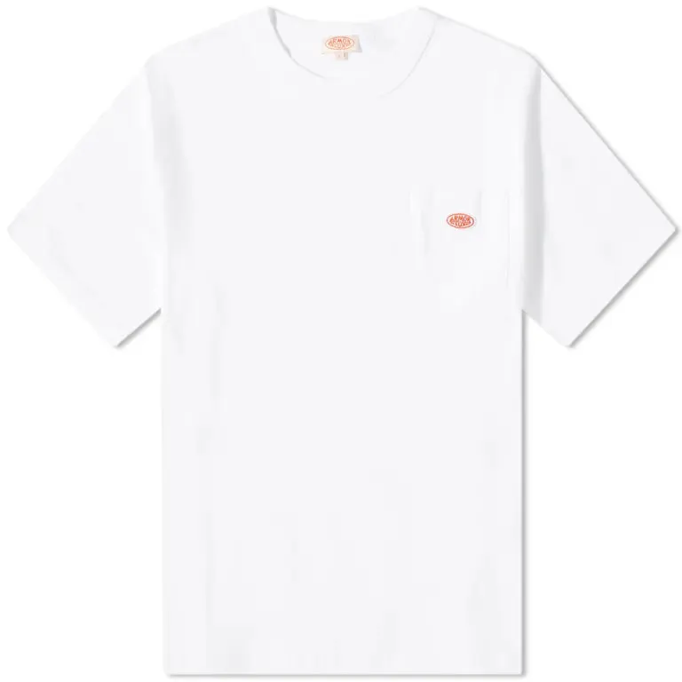 Buy online Armor Lux Pocket T-Shirt White | Steranko Manchester