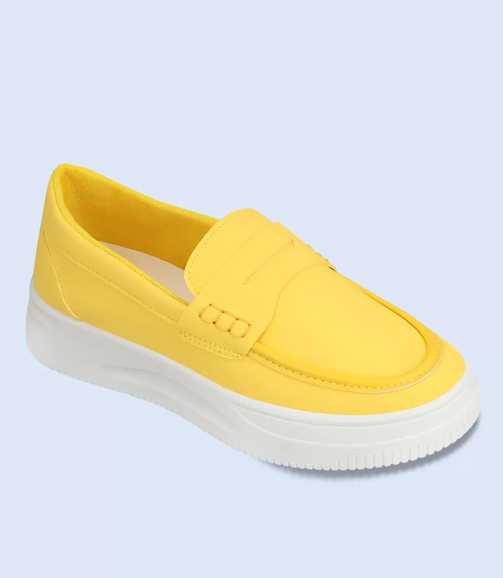 BW8275-MUSTARD-Women Sports Shoes