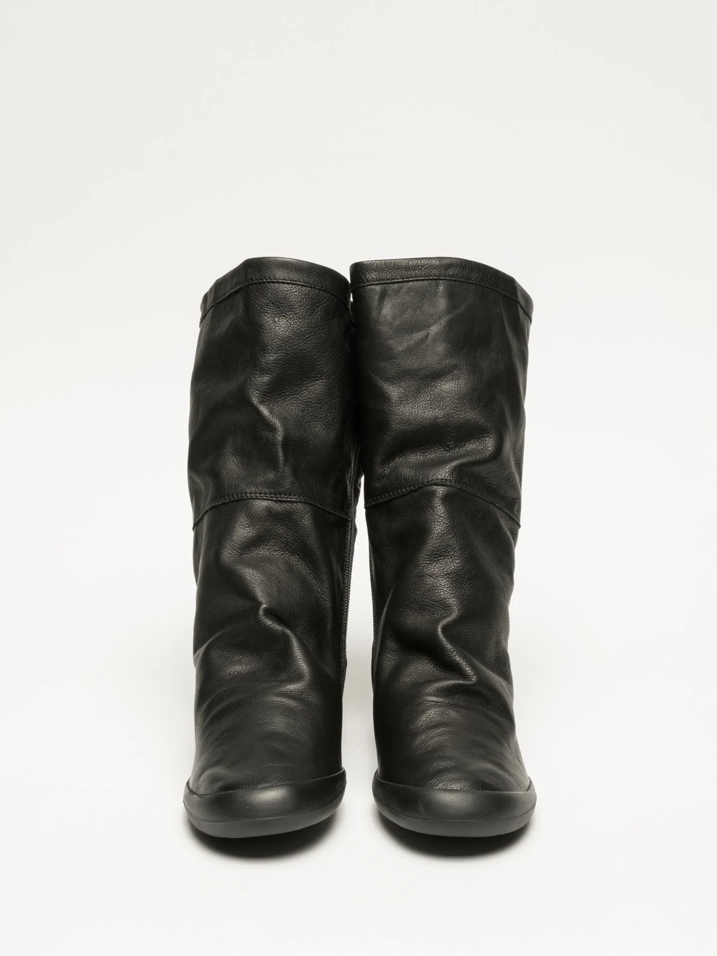 Carbon Black Knee-High Boots