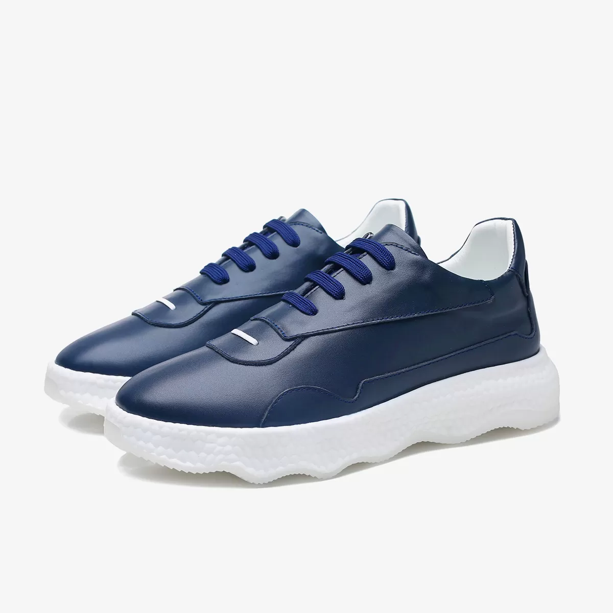 Casual Lace-Up Shoes Blue 