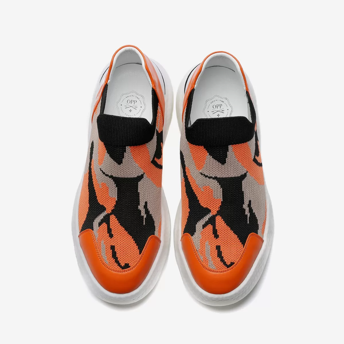 Casual Lace-Up Shoes Orange 