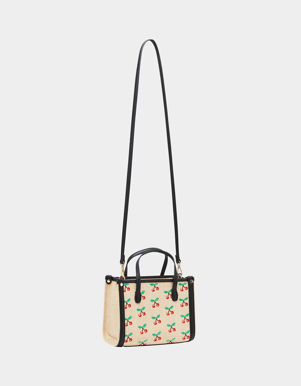 CHERRY ON TOP MINI TOTE NATURAL