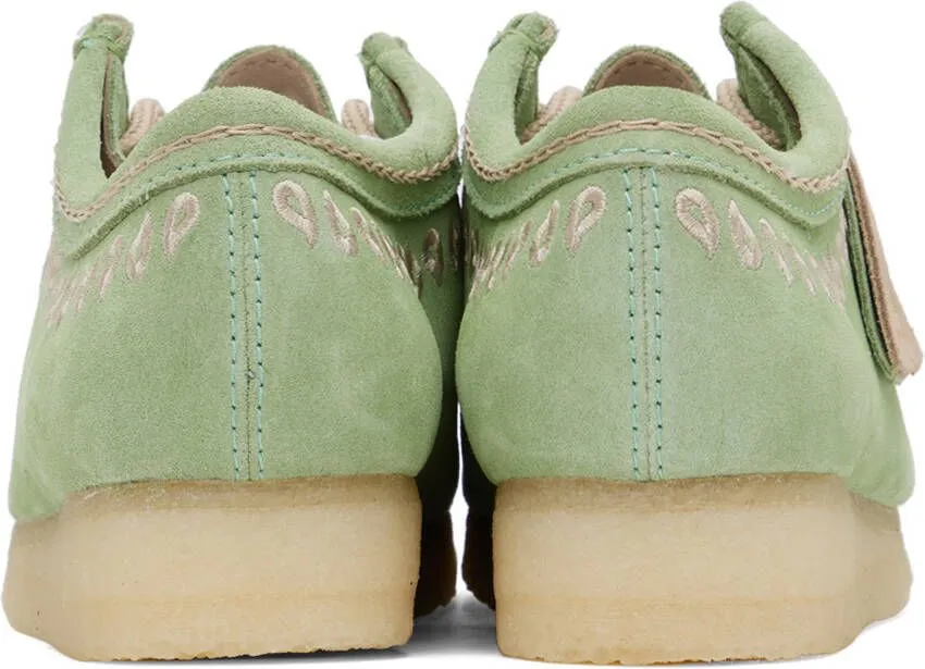 Clarks Originals Green Wallabee Oxfords