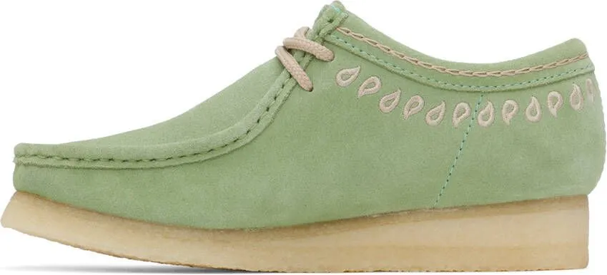 Clarks Originals Green Wallabee Oxfords