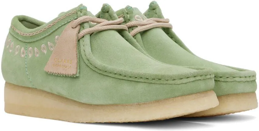 Clarks Originals Green Wallabee Oxfords