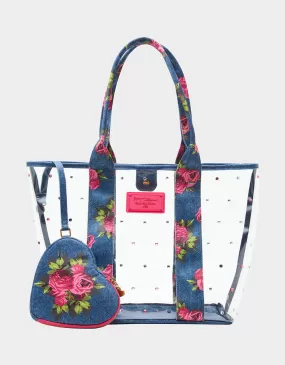 CLEAR TOTE DENIM