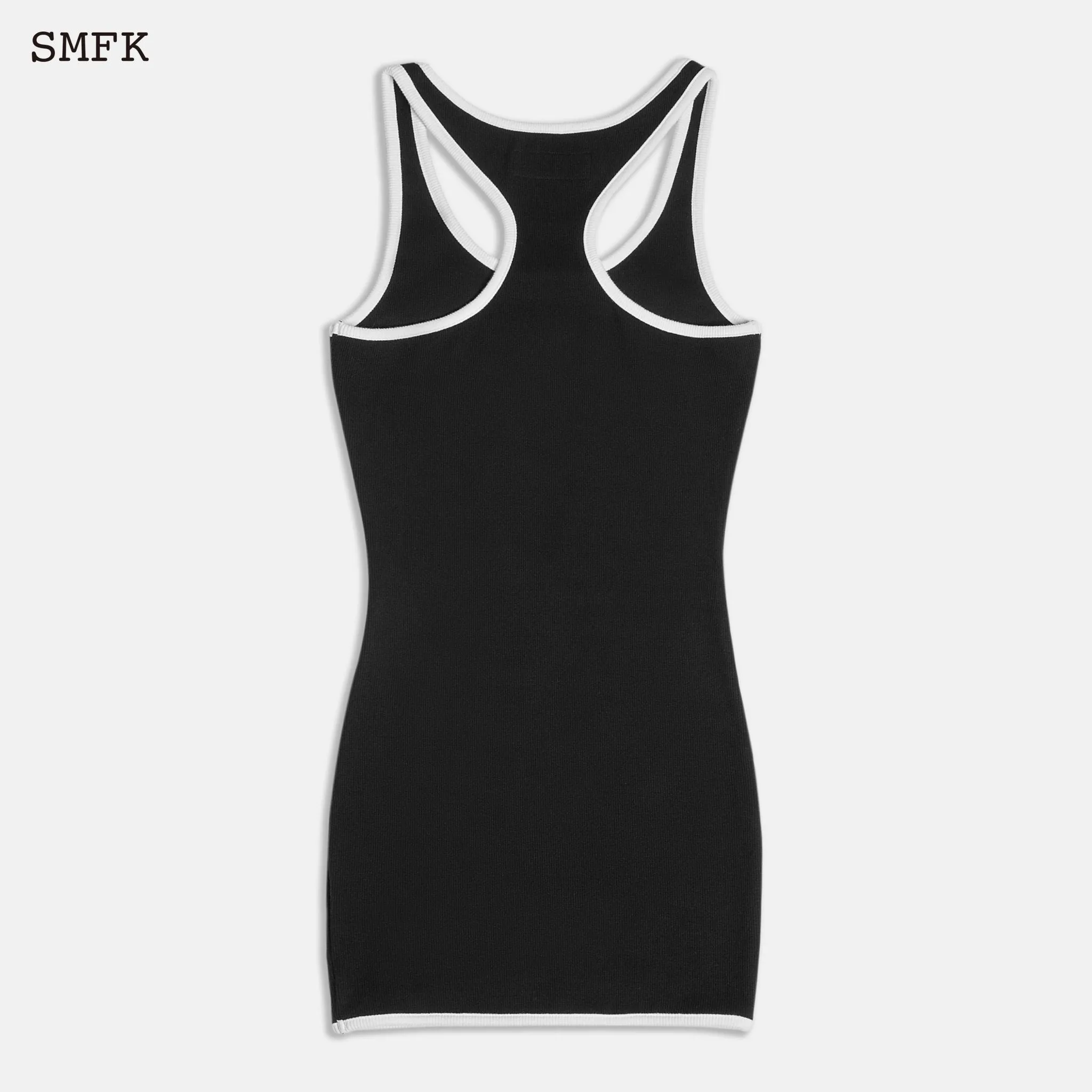 Compass Cross Vintage Tennis Tank Dress Black-