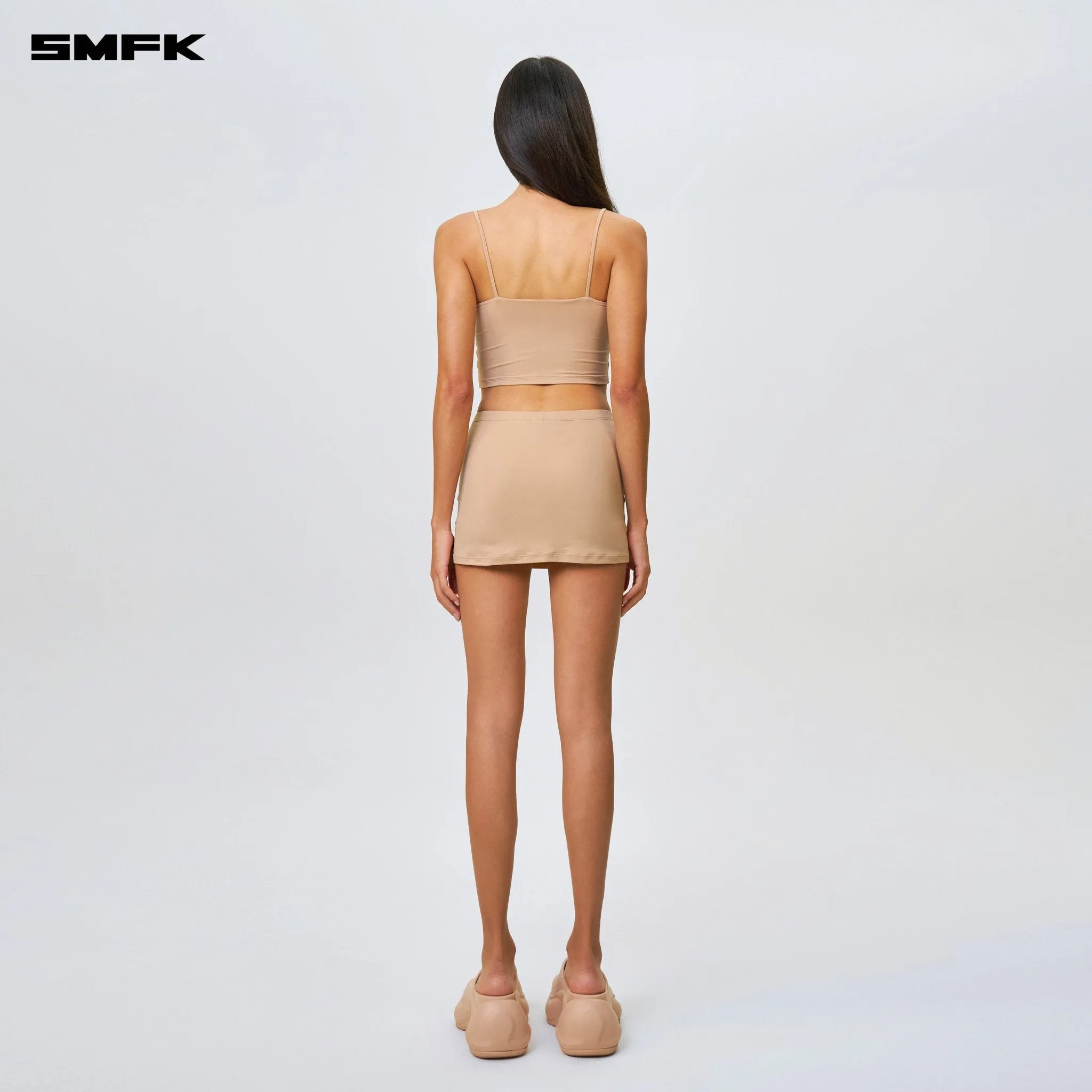 Compass Hug Skin Mini Skirt Nude-