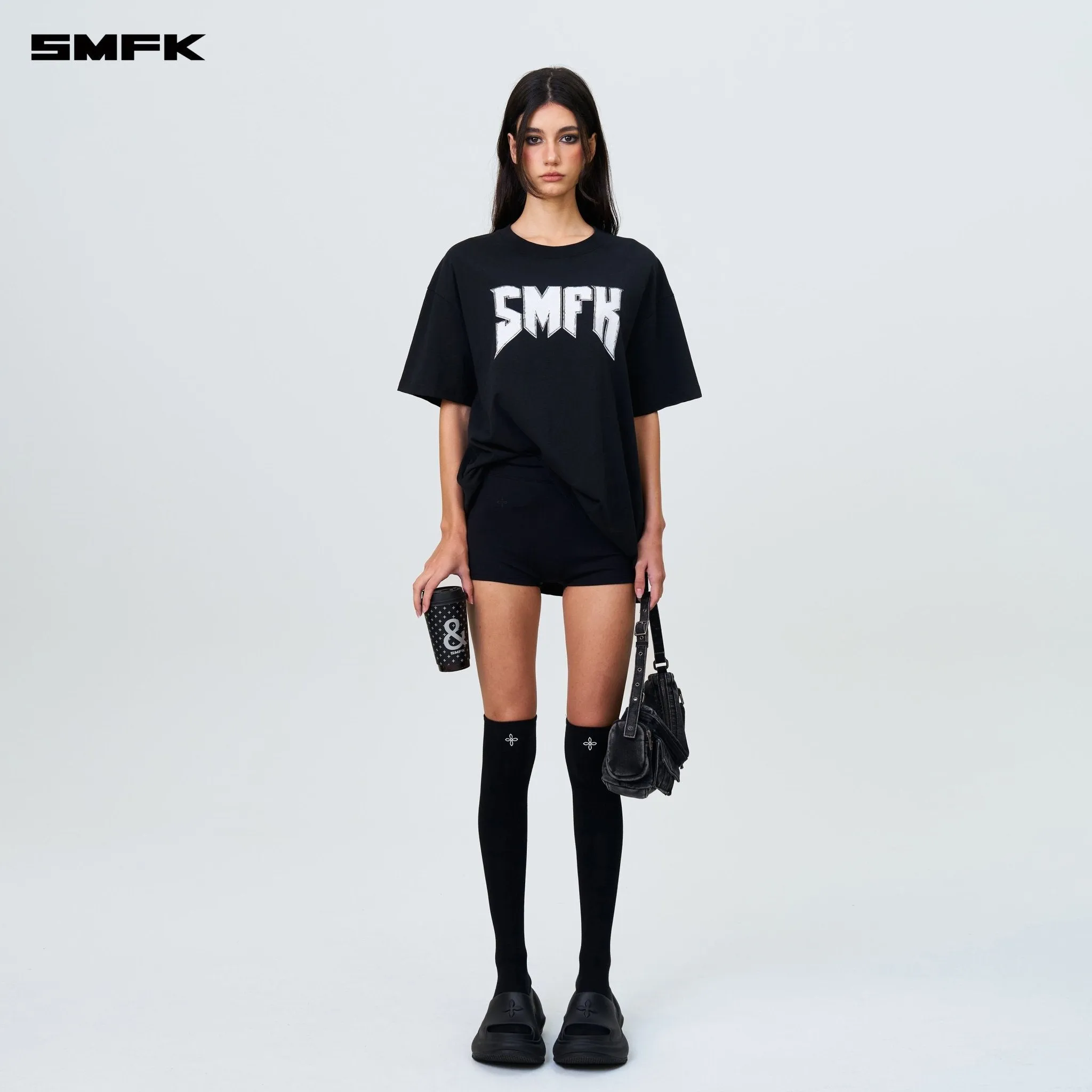 Compass SMFK Metal Rock Loose Tee Black-