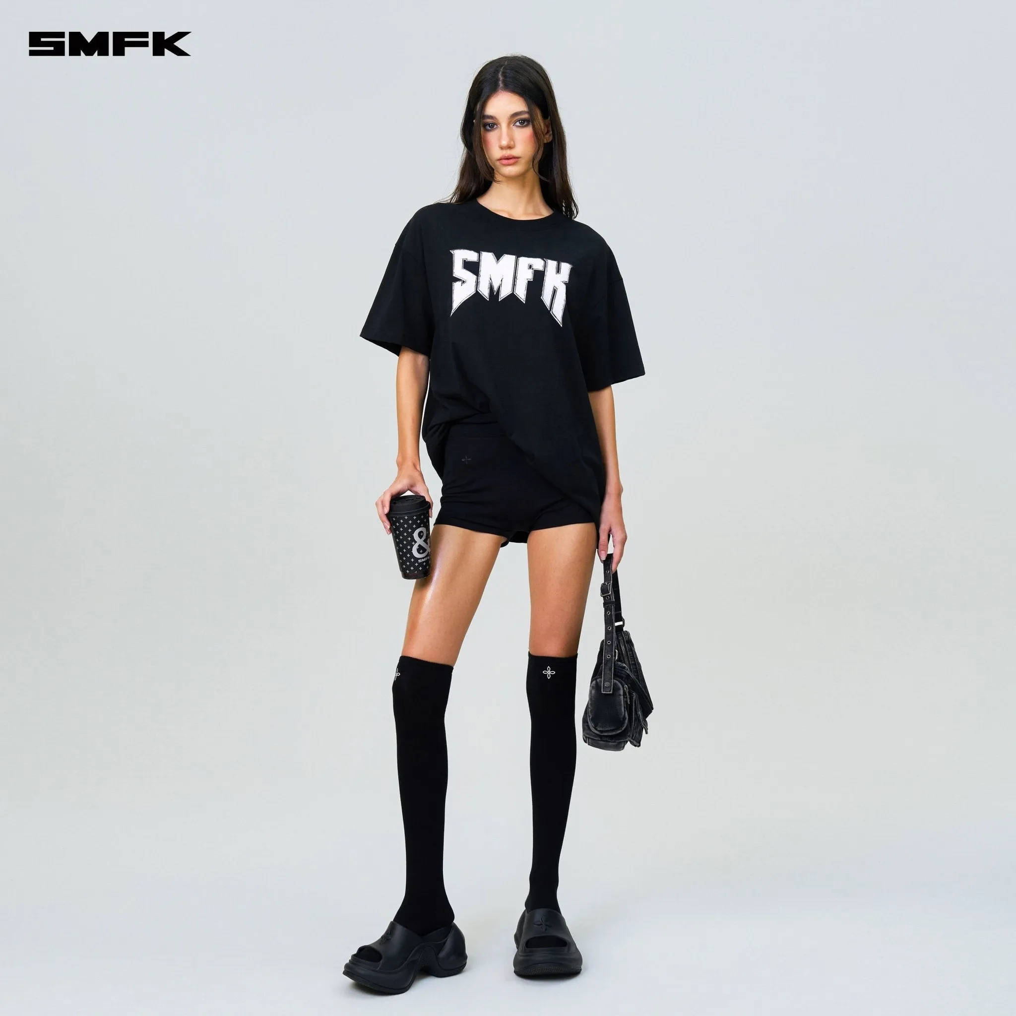 Compass SMFK Metal Rock Loose Tee Black-